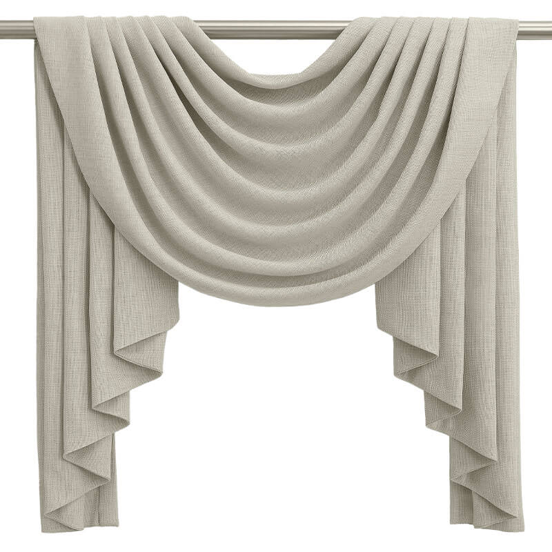 A sample of a Pole Swag from Carole Fabrics