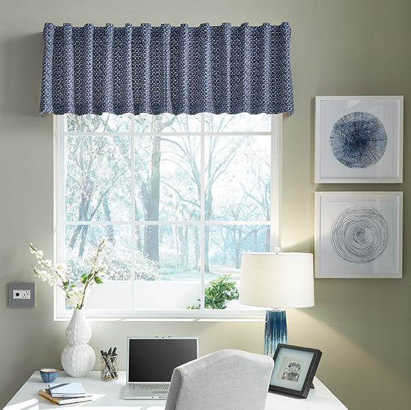 A room with the table lamp turned on to add more light.